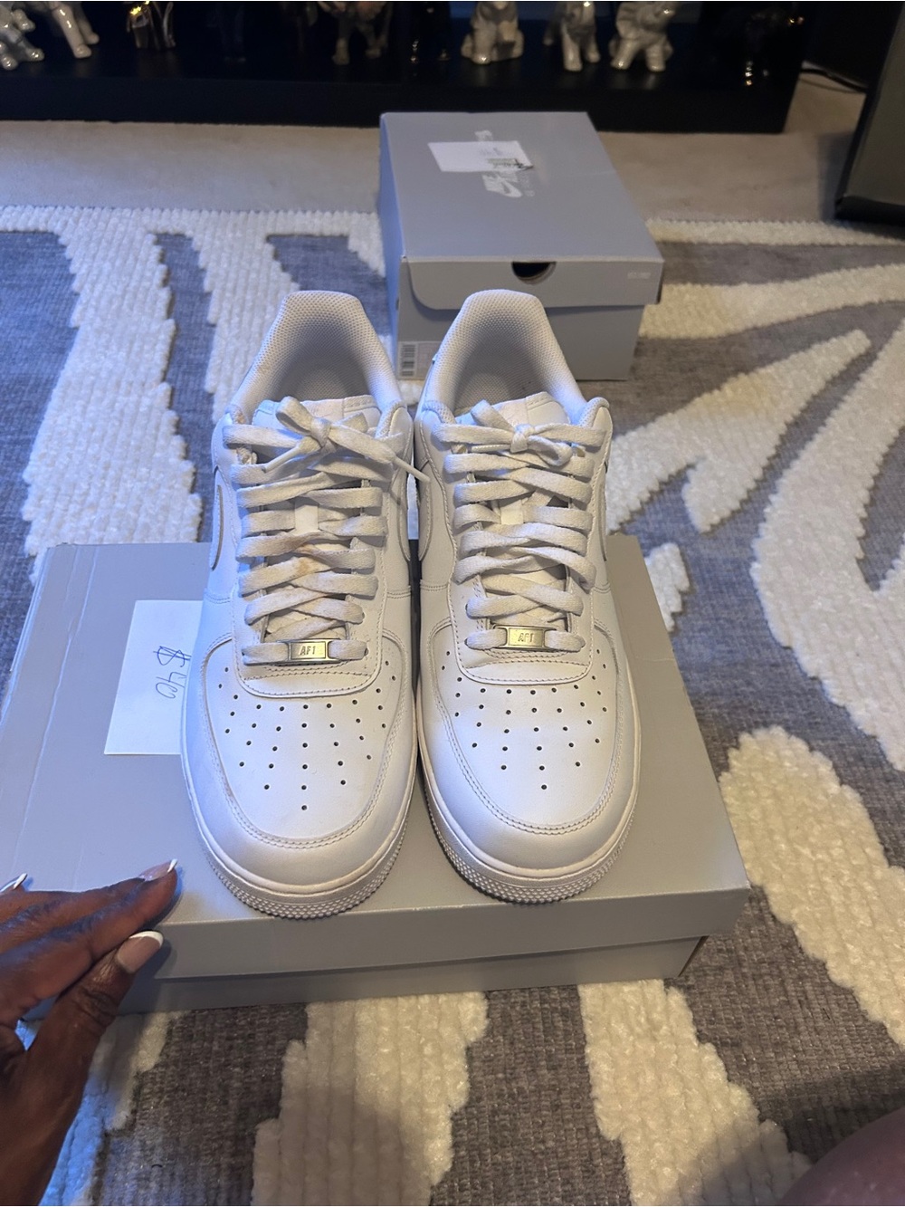 Nike Men’s White Sneakers - Classic Low-Top Air Force Style